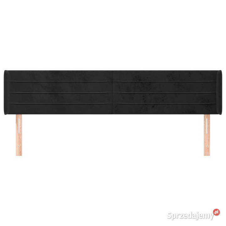 Zagłówek uszak czarny 203x16x7888 aksamit Warszawa sprzedam