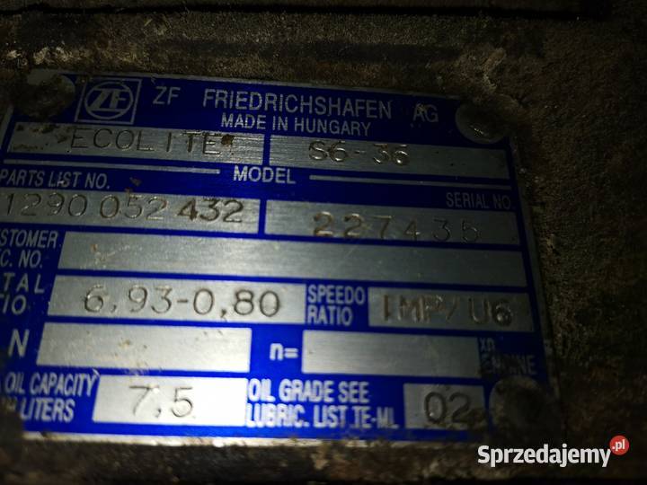 Skrzynia biegów ZF S636