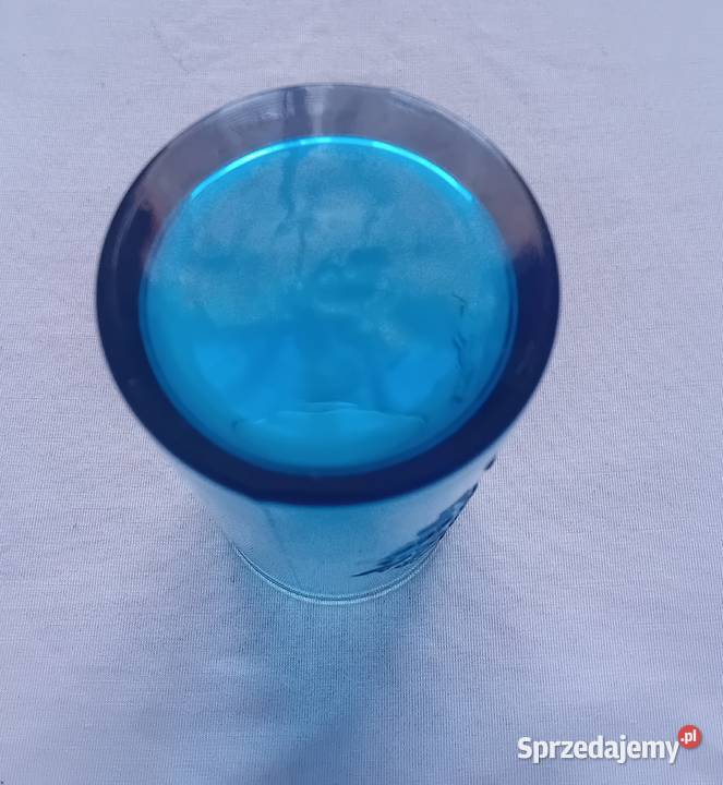 Kolekcjonerska niebieska szklanka Coca Cola Koźminek