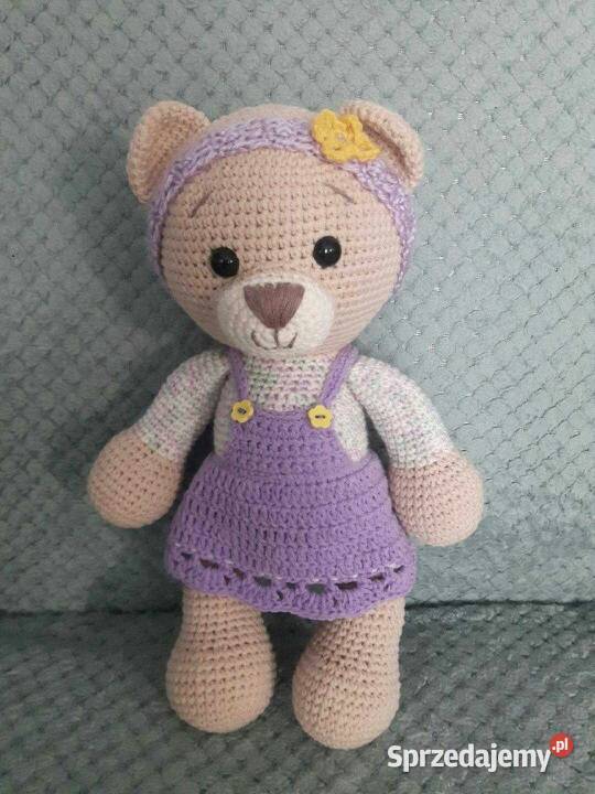 Szydełkowy miś w spódniczce Handmade Gdynia