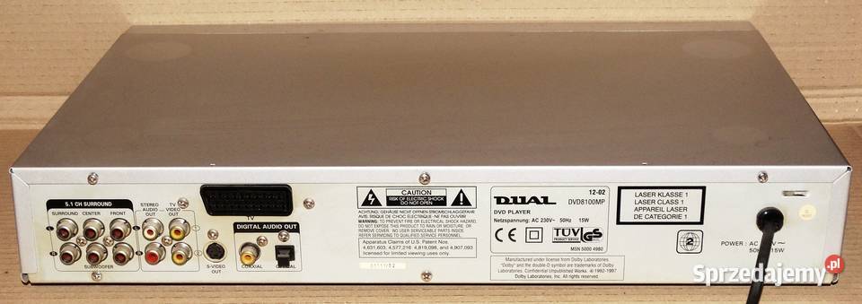 Odtwarzacz płyt DVD CD MP3 DUAL DVD8100MP Części i akcesoria Gliwice
