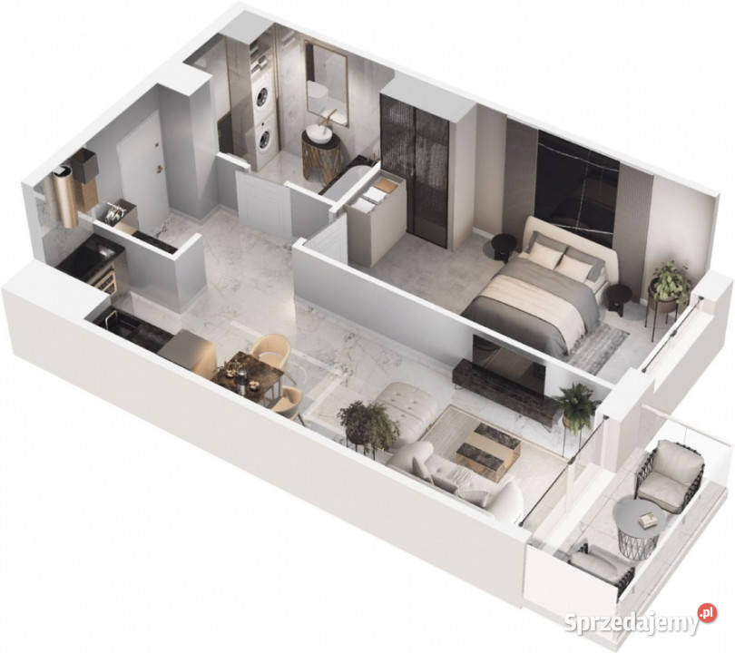 Nowe 2 Pokojowe Mieszkanie 47 m2 Centrum Liczba pokoi 2 Rzeszów