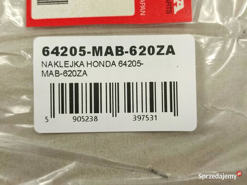 NAKLEJKA HONDA CZACHA FRONT HONDA XL600V