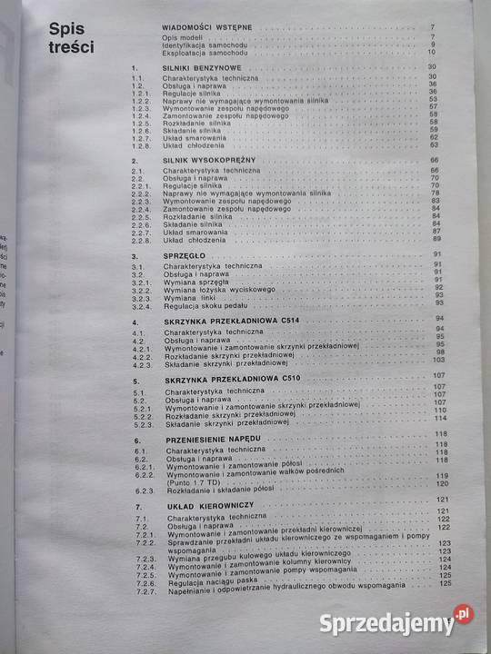 Fiat Punto WKŁ książka Myszków