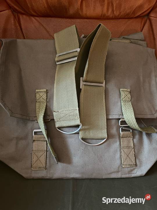 Wojskowa torba na ramie Prl Vintage Serock