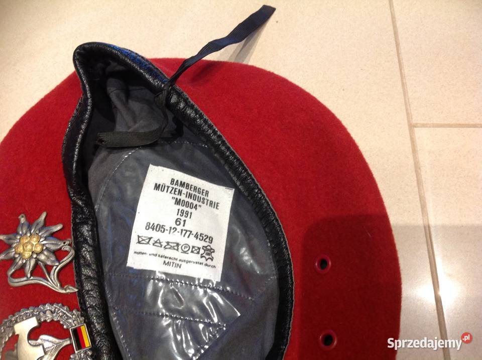 Czerwone Berety Beret BAMBERGER MUTZEN INDUSTRIE Nowa Sól