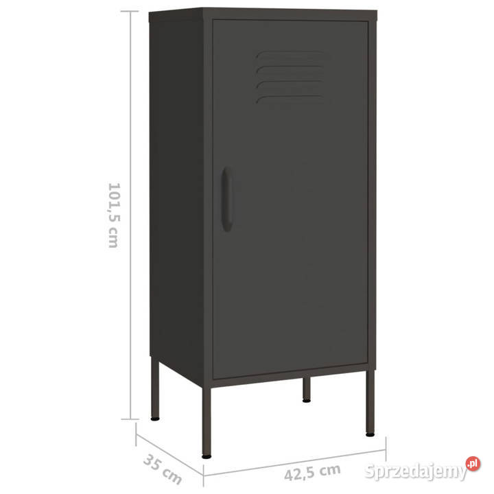 Szafka antracytowa 425x35x1015 stalowa WM336195 Warszawa