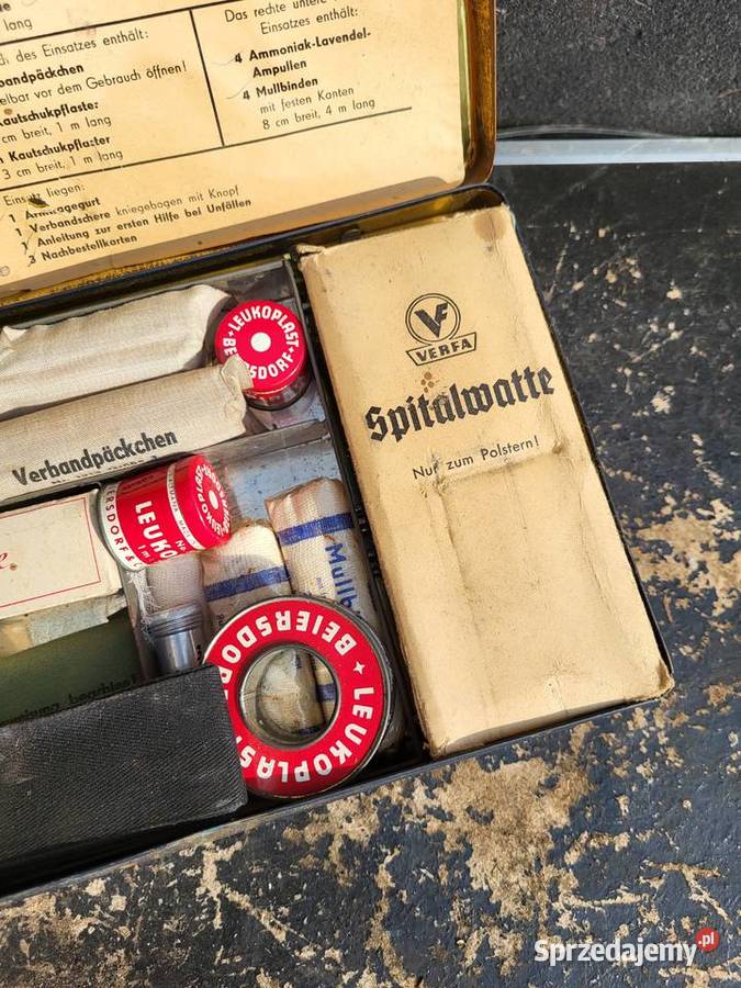 STARA Z EPOKI APTECZKA SAMOCHODOWA DKW IFA OPEL Rybnik