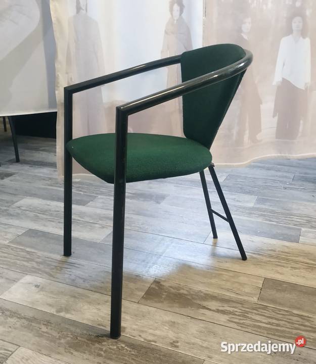 Krzesło tapicerowane o metalowej konstrukcji 75cm Szczecin