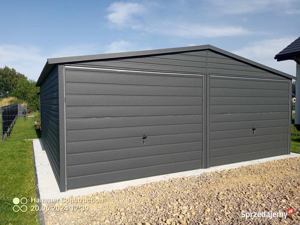 Garaż blaszany 6x5 KONSTRUKCJA W OCYNKU Sprzedaż