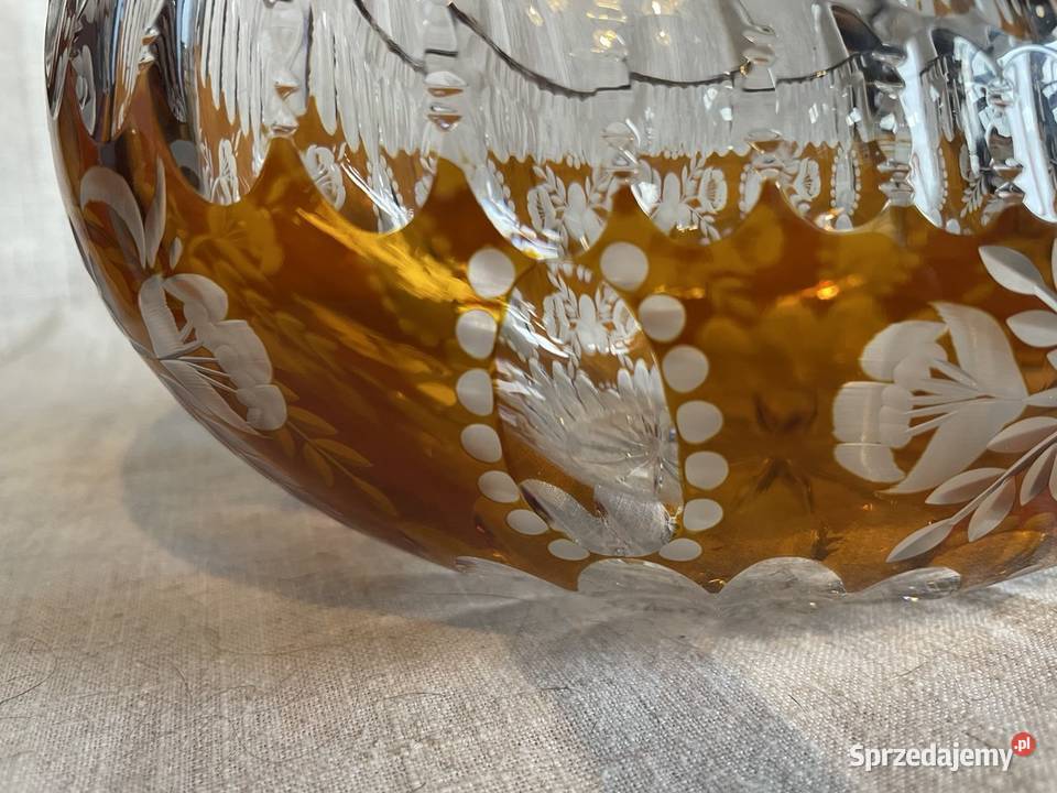 Zardiniera krysztal Huta Julia Czasy PRL dolnośląskie