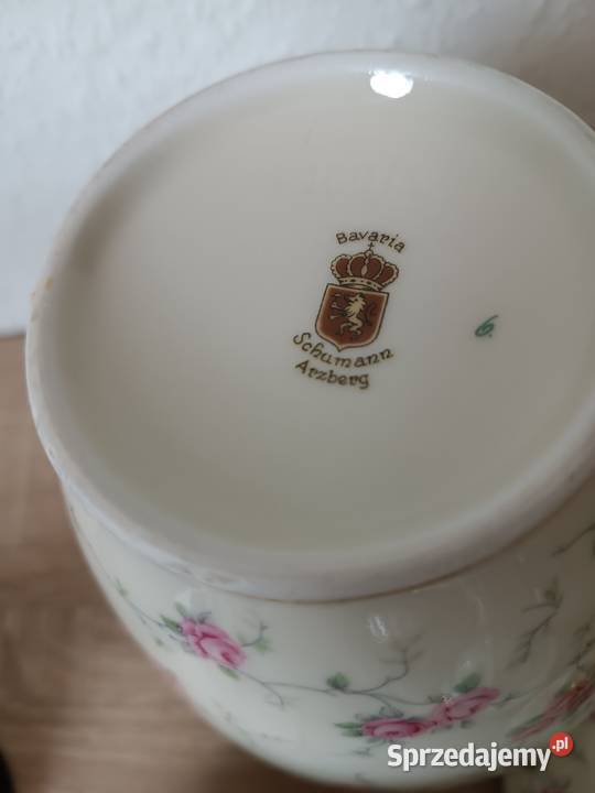 Porcelana szkło dzbanek pucharki koszyczek Gorlice