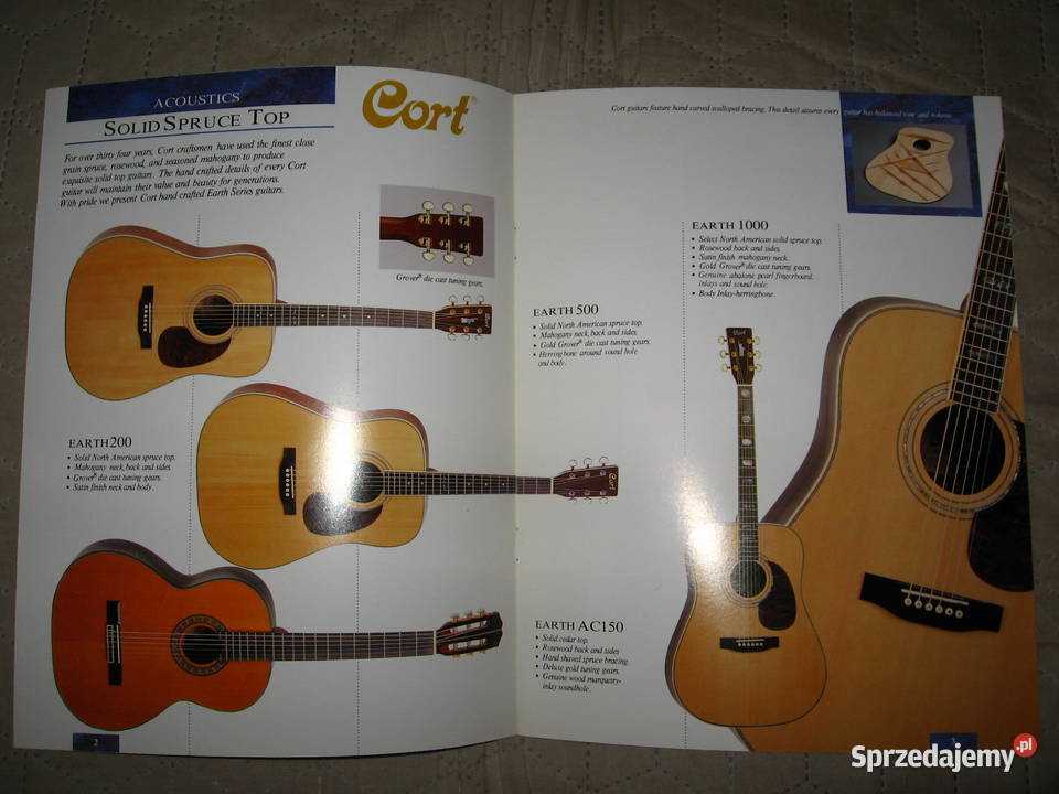 Cort Acoustic Guitars catalog katalog gitar Kępice