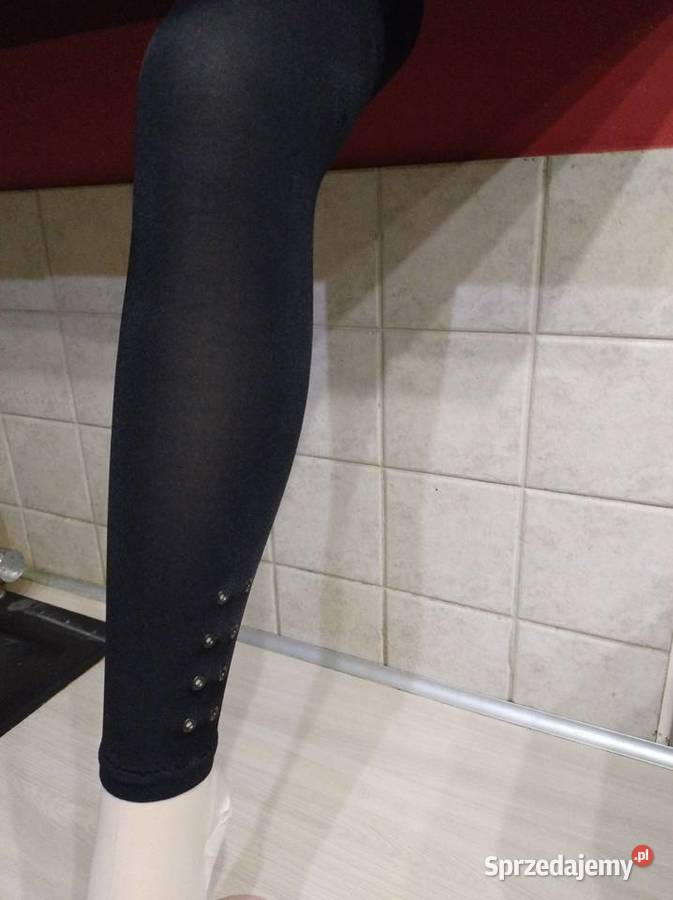 Legginsy kryjące w kolorze czarnym Gatta Dla kobiet Lublin