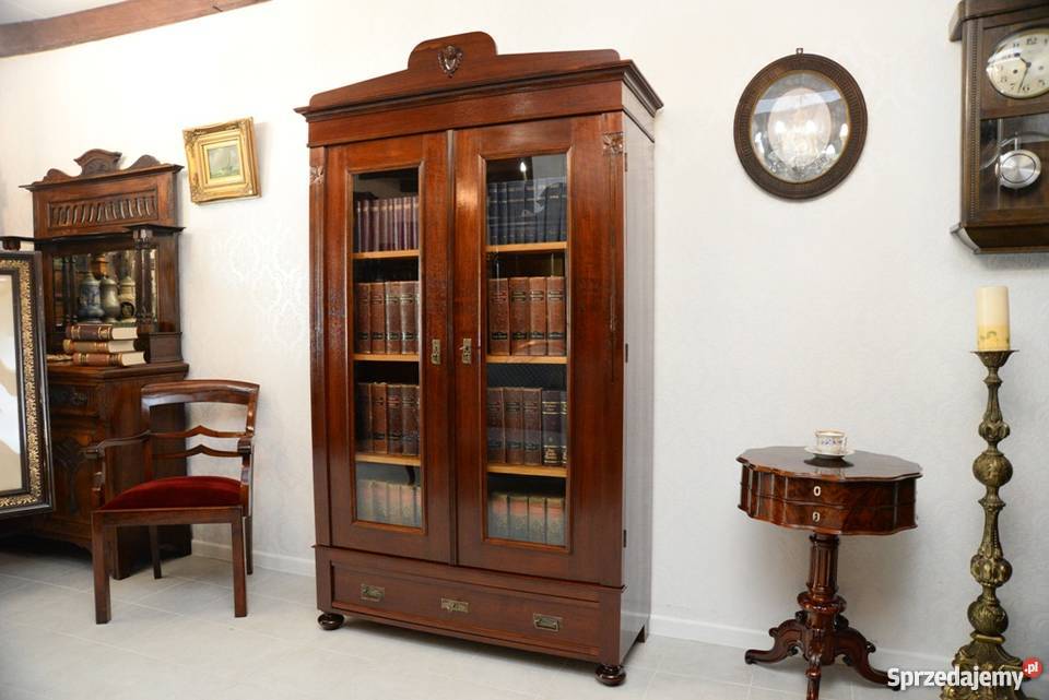 BIBLIOTEKA SECESYJNA 1920r RENOWACJI SYGNOWANA Nysa