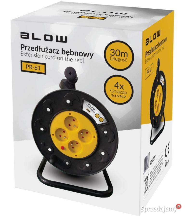 PRZEDŁUŻACZ BĘBNOWY 30m Ogrodowy 3x 15mm Elektryczne Białystok