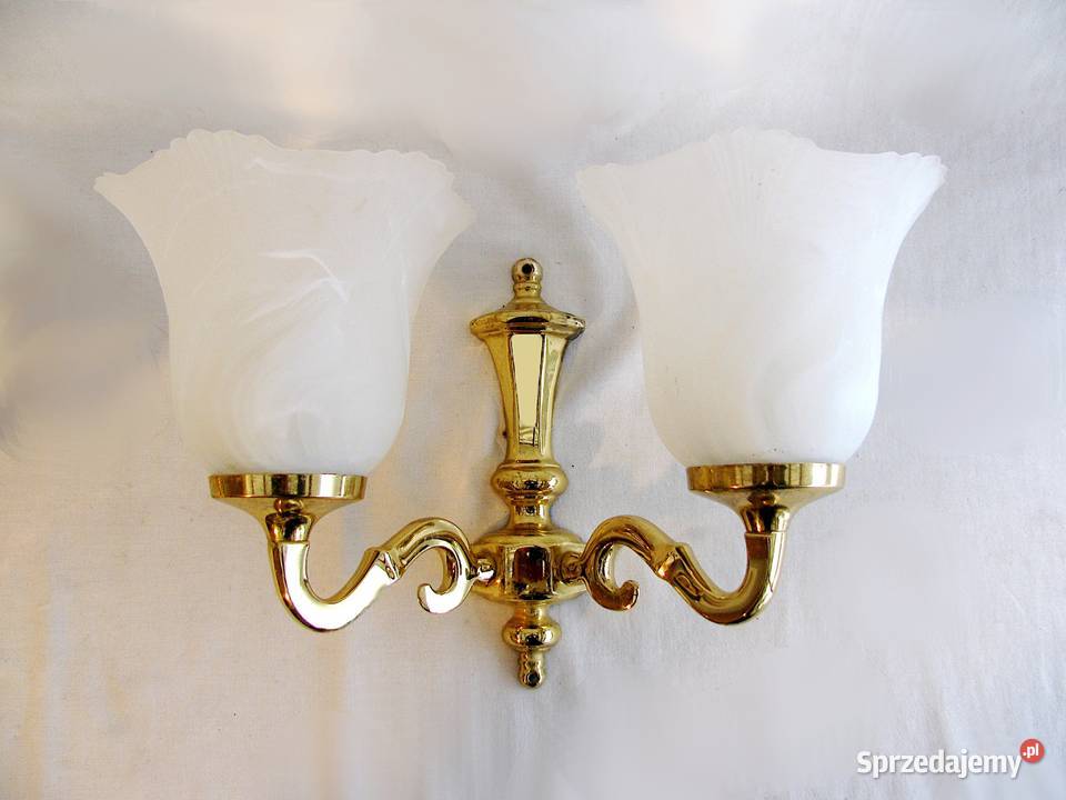 2 kinkiety mosiądz V Szczecinek