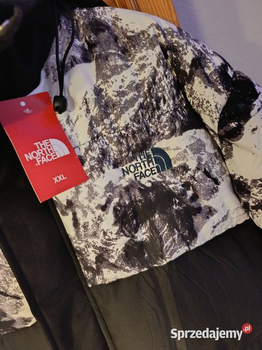 Kurtka The North Face XXL z kapturem biały Lubin