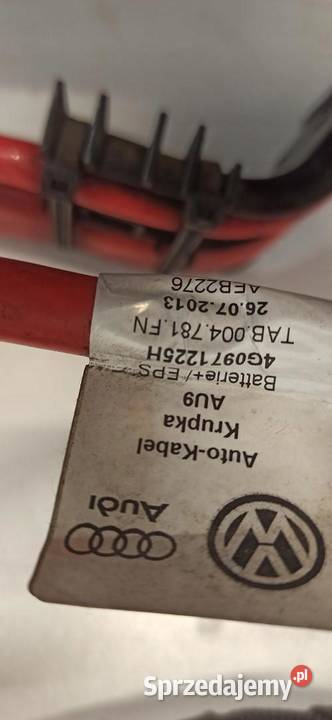 AUDI A7 PRZEWÓD AKUMULATORA 4G0971225H