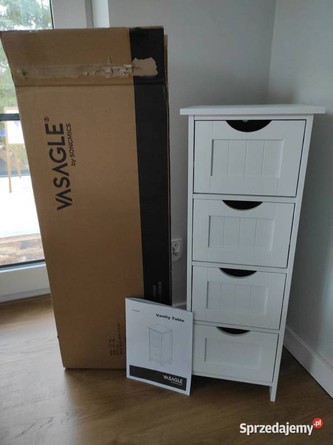 Vasagle LHC40W nowa komoda komódka 4 szuflady Komody mazowieckie Płock