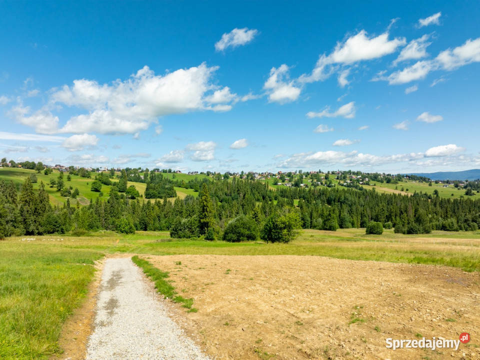 Działka budowlana Leszczyny 1074m2 małopolskie Biały Dunajec
