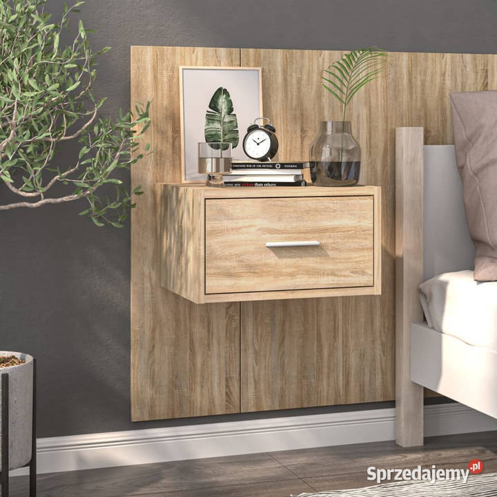 Wisząca szafka nocna dąb sonoma WM810977