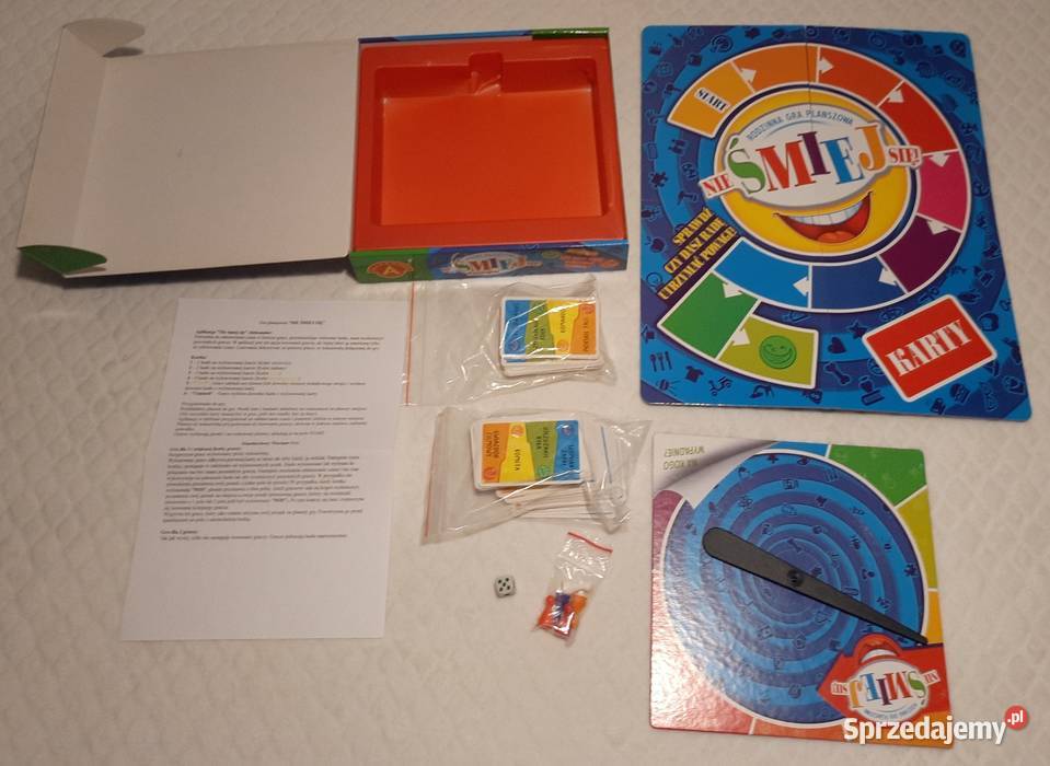 Nie śmiej się gra planszowa wersja familijna Czeladź