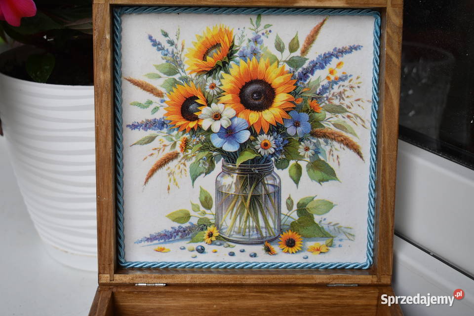 Szkatułka pudełko decoupage rękodzieło sprzedam
