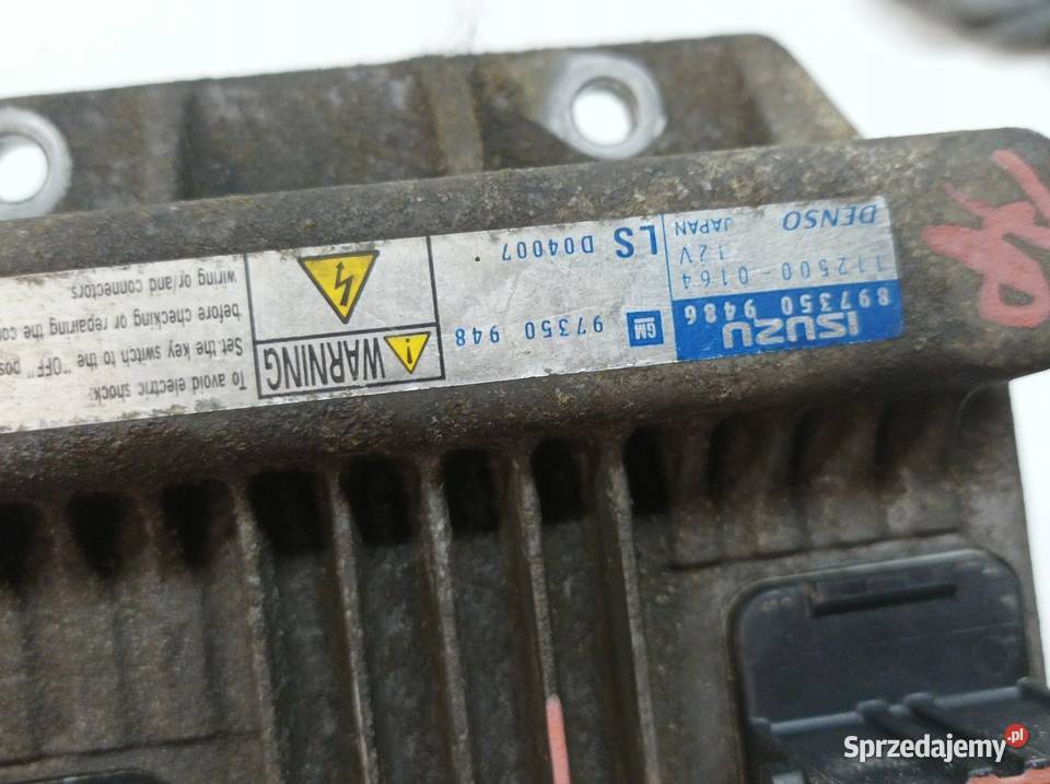 STEROWNIK SILNIKA 97350948 17 D ISUZU 100 Opel