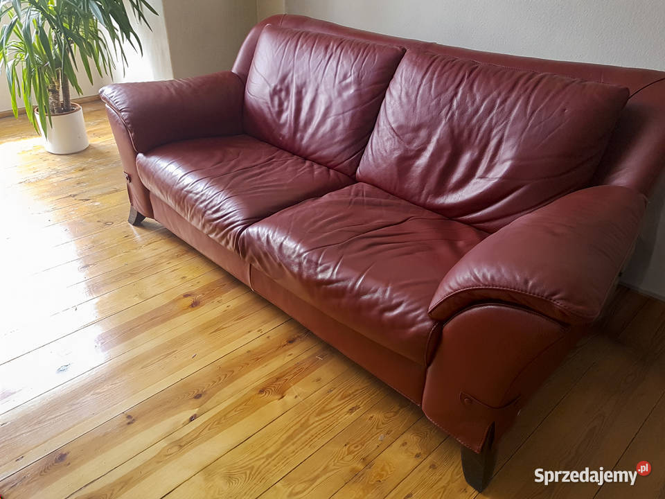 NATUZZI Włochy Sofa skórzana 2osobowa fotel sprzedam