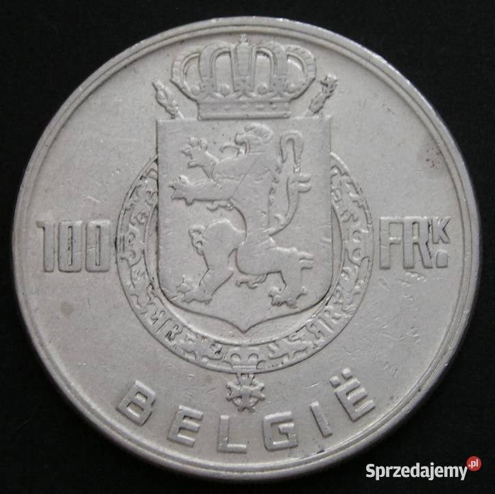 BELGIA 100 FRANKÓW 1951 CZTERECH KRÓLI SREBRO Numizmatyka