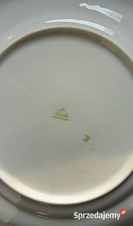 Talerze Chodzież 2 sztuki Porcelana i szkło łódzkie Łęczyca