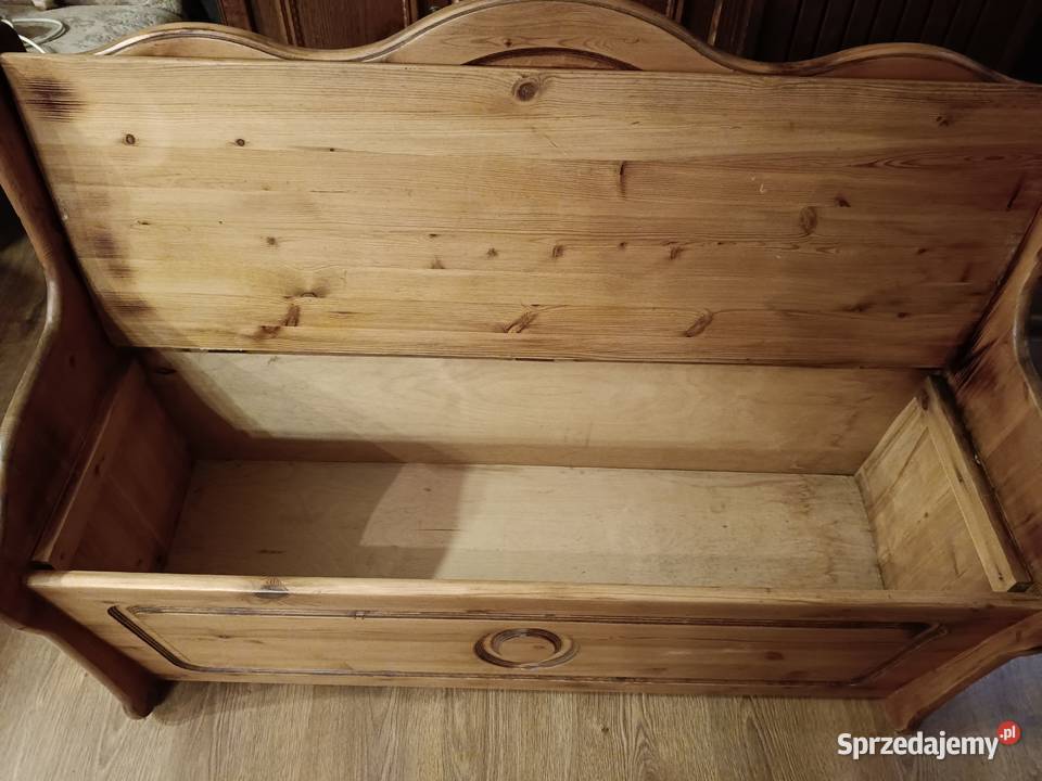Ława drewniana siedzisko kujawsko-pomorskie Lipno