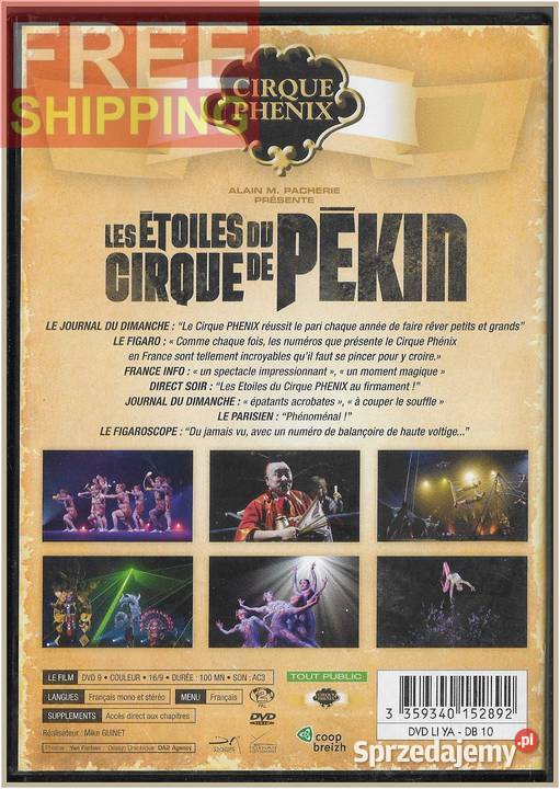 toiles du cirque de Pkin Saison 2009 2010 Li Ya Filmy Krynica-Zdrój sprzedam