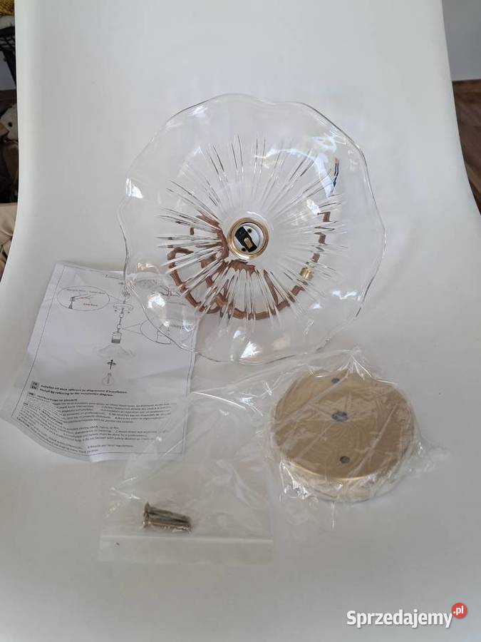 nowa szklana lampa w stylu vintage średnica Lampy wiszące świętokrzyskie Sandomierz sprzedam