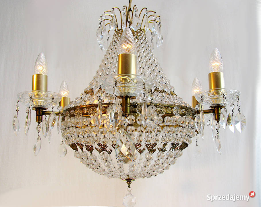 Żyrandol Pałacowy Kryształki Glamour Szczecinek