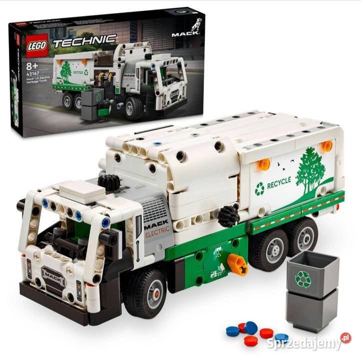 LEGO Technic Śmieciarka Mack LR Electric 42167 Klocki sprzedam