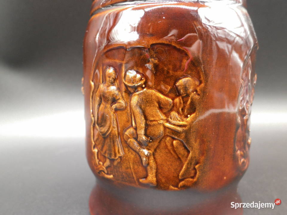 Ceramiczny kufel Kolekcjonerski Brązowy z Raszków sprzedam