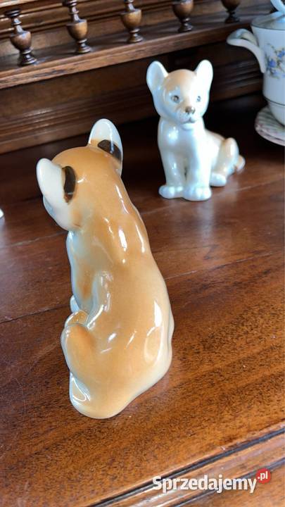 FIGURKA PORCELANOWA ŁOMONOSOW USSR Figurka Gdańsk