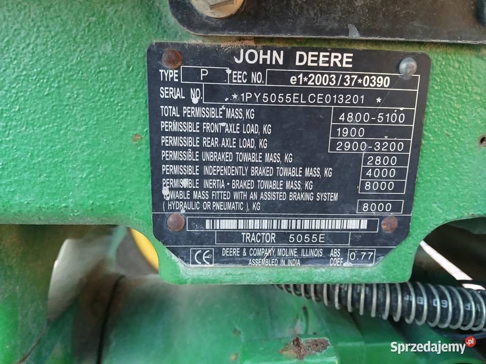 John Deere 5055E TUR 4 Warfama Stan Jędrzejów sprzedam