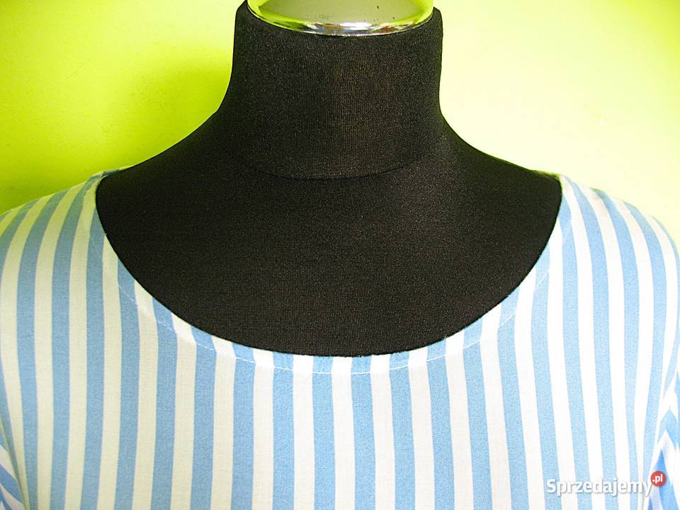 Bluzka w paseczki wiskoza 46 3XL biust 125 sprzedam