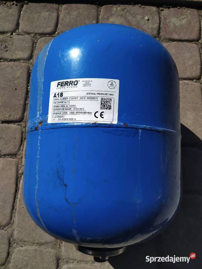 pionowy zbiornik ciśnieniowy