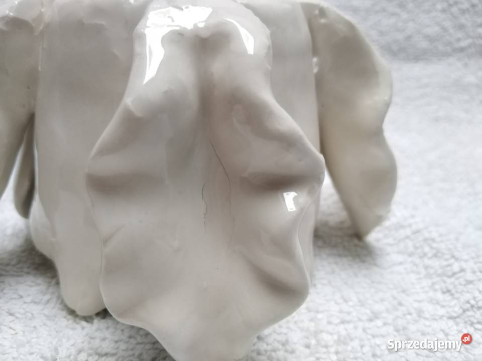 Ceramiczny świecznik na tlighta beżowy Nowa Karczma