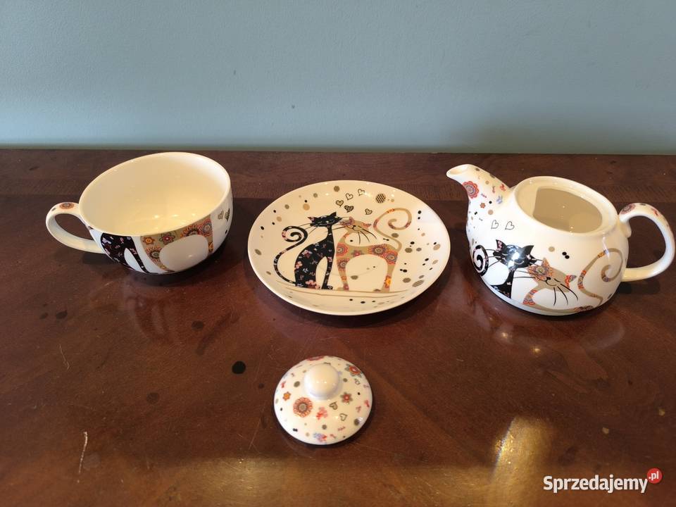 Piękny unikalny zestaw porcelany do kawy herbaty Łódź