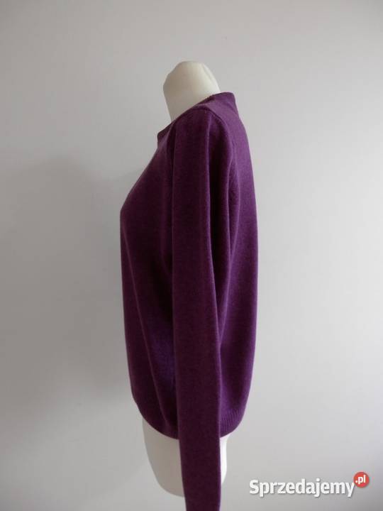 Sweter Pure Wool Wełniany Wrzosowy Lawendowy sprzedam
