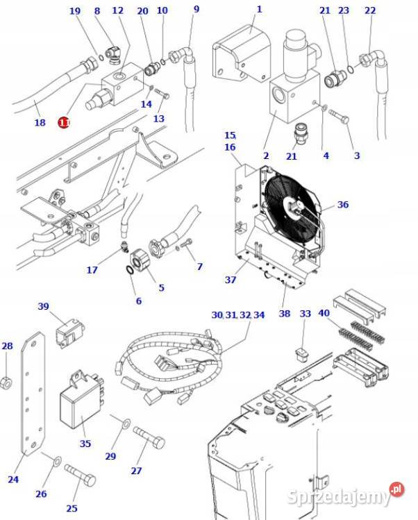 Zawór KOMATSU 41964H3200 Gądki sprzedam
