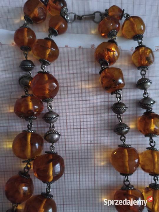Naszyjnik Bursztyn Vintage Unikat podlaskie sprzedam