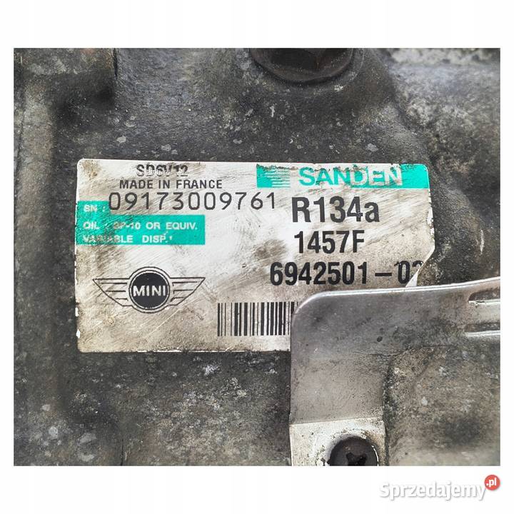 SPRĘŻARKA KLIMATYZACJI Mini R56 16B 9HZ Chełm sprzedam