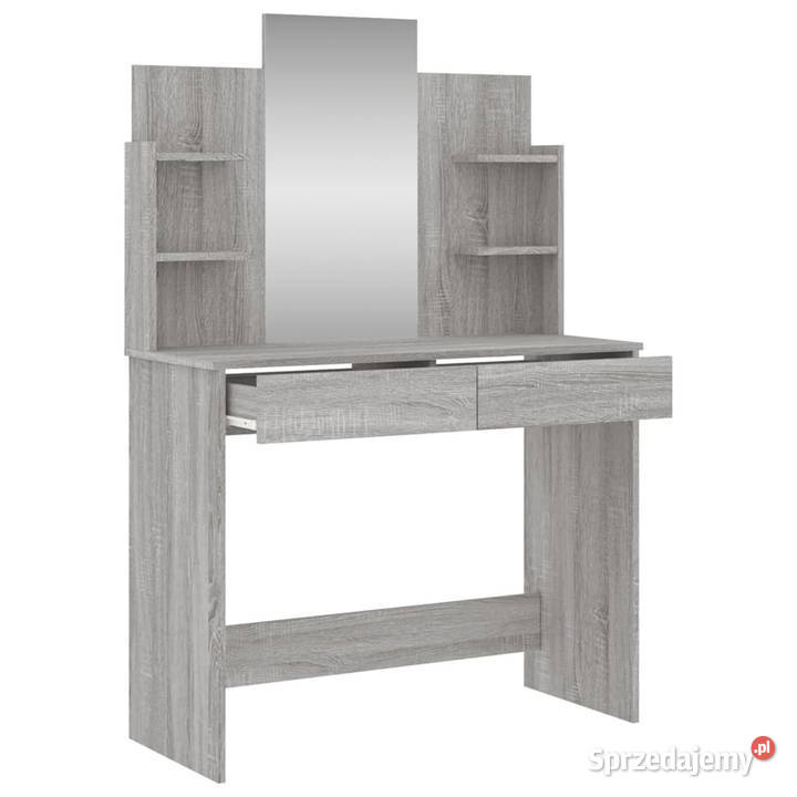 Toaletka z lustrem szary dąb sonoma 96x39x142 mazowieckie Warszawa