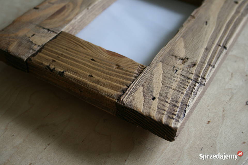 zestaw 3 drewnianych ramek na zdjęcia 10x15 na Mielec